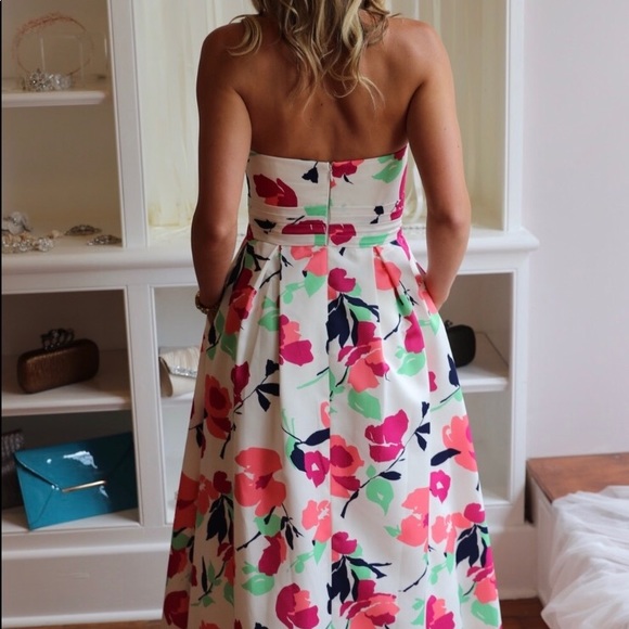 NWT Shoshanna Floral Midnight Gown - Picture 2 of 7